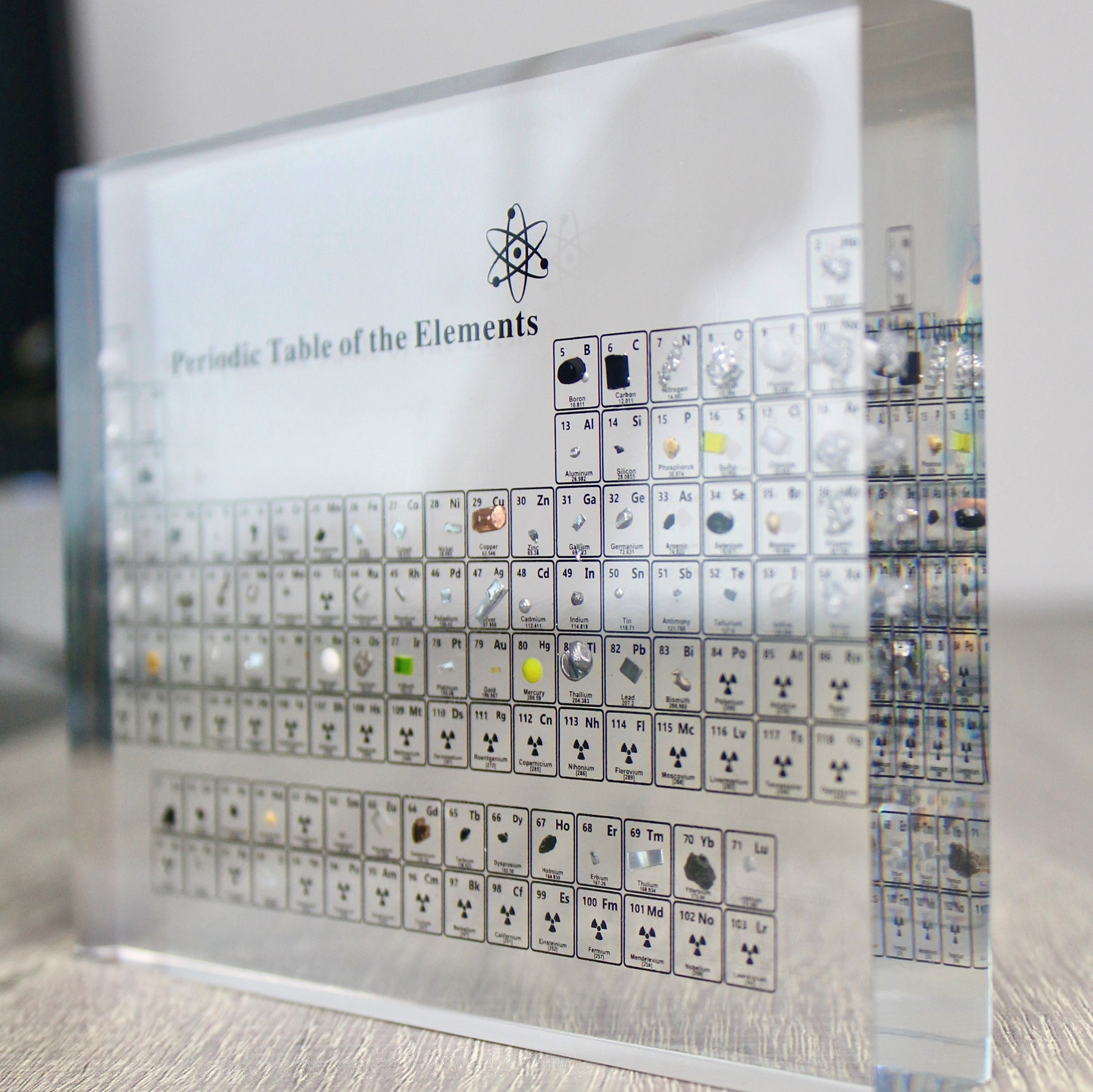 Periodic Table With Real Inside, Real Periodic Table, Tabla